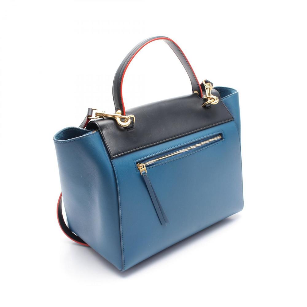 Celine handbag BAG blue leather black BELT MINI